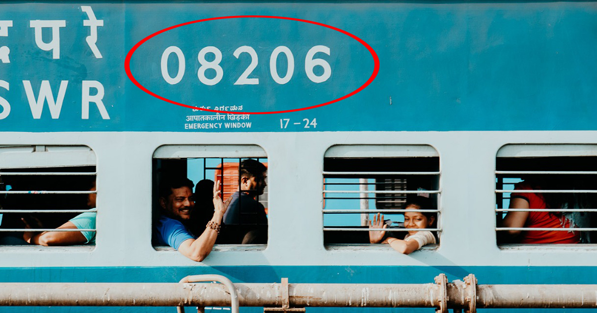 What Is Written In 5 Numbers In Each Train Compartment